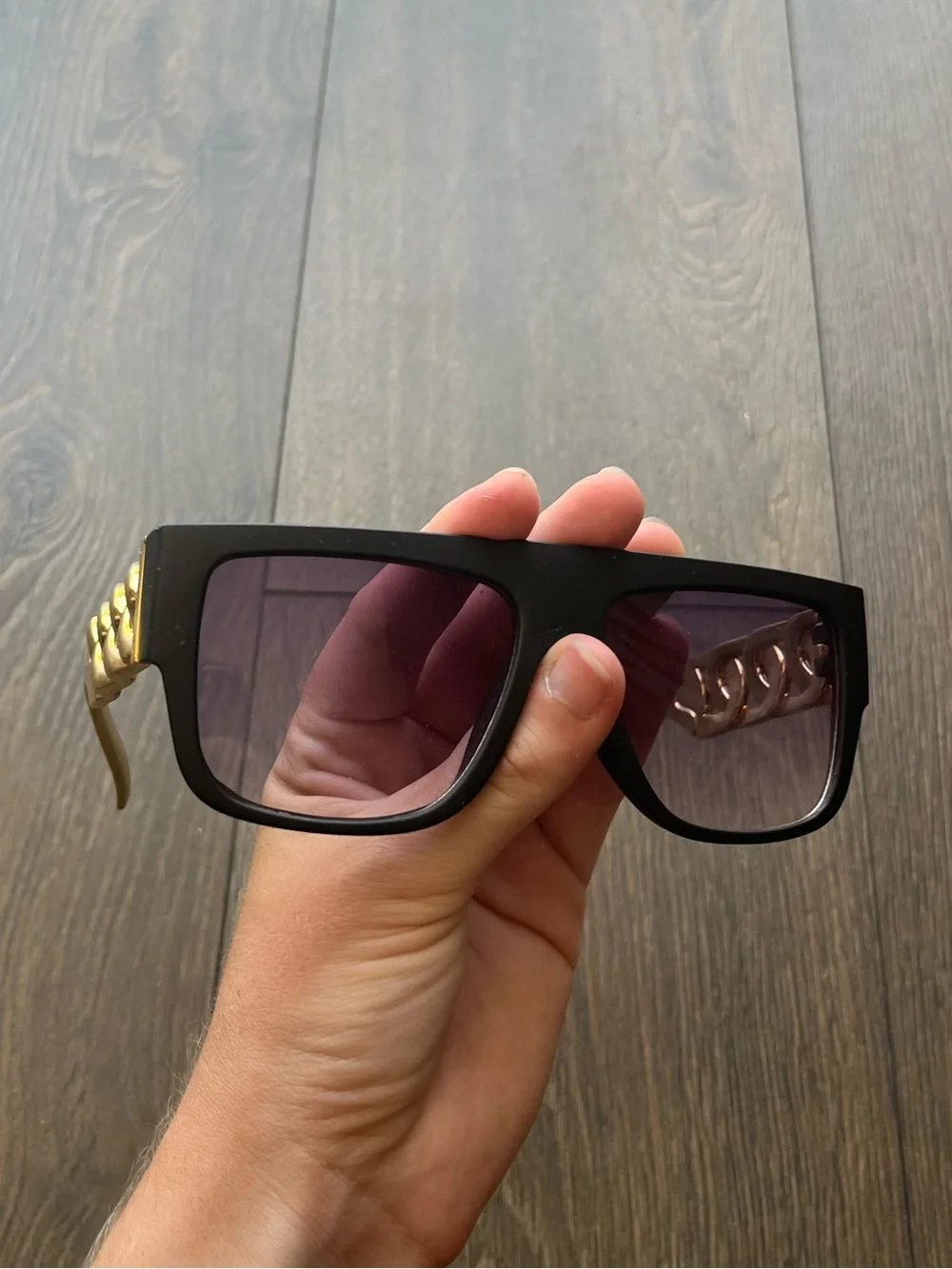 Black and Gold Sunglasses